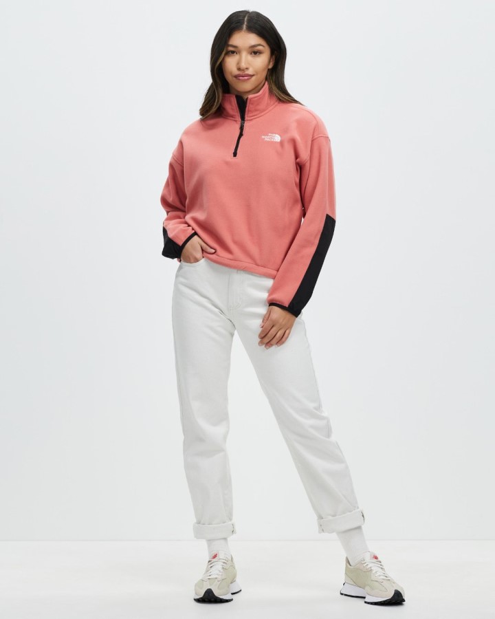 Faded Rose The North Face Tka Kataka 1/4 פליס Zip